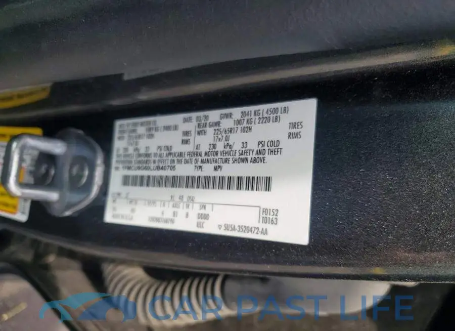 1FMCU9G60LUB40705# 13