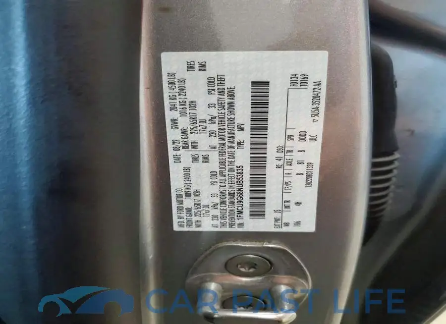 1FMCU9G68NUB53835# 13