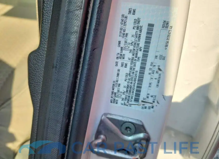 1FMCU9GD3HUB52515# 12
