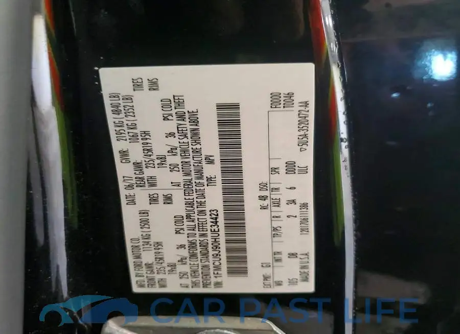 1FMCU9J90HUE34423# 14