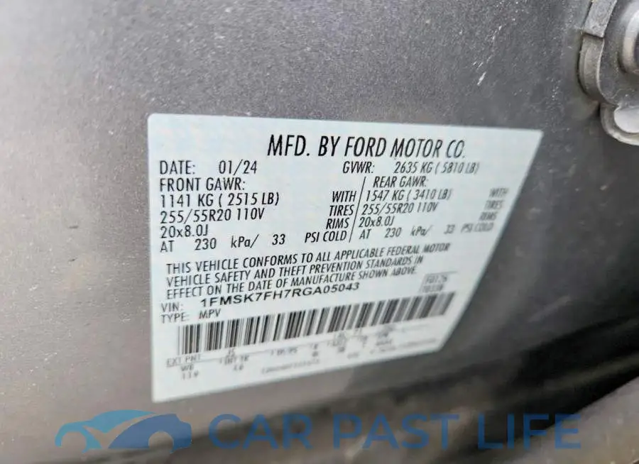 1FMSK7FH7RGA05043# 13