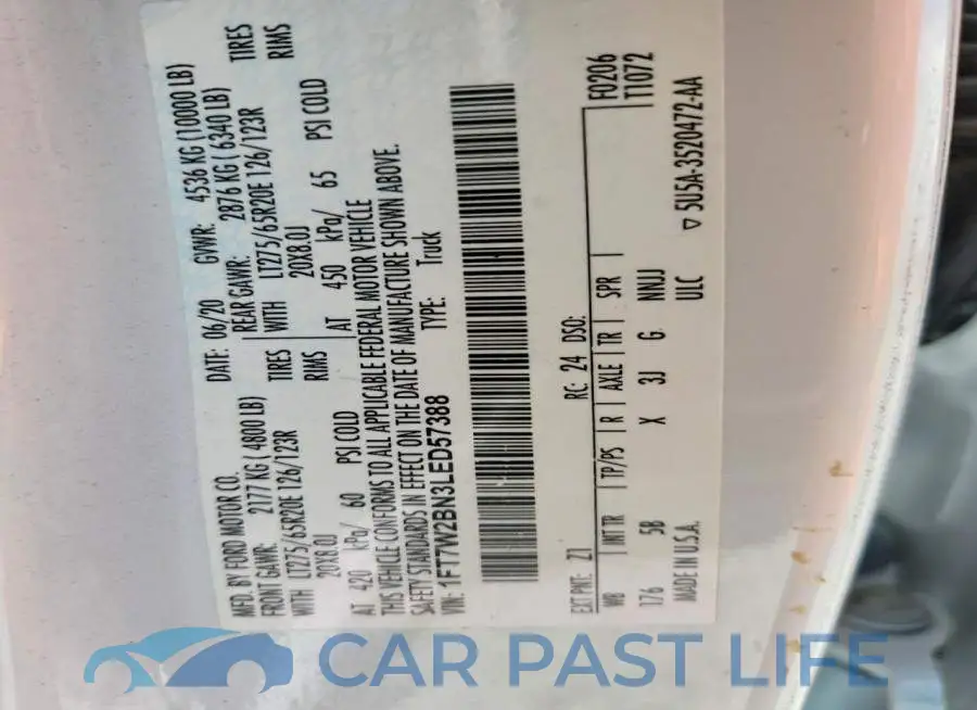 1FT7W2BN3LED57388# 12