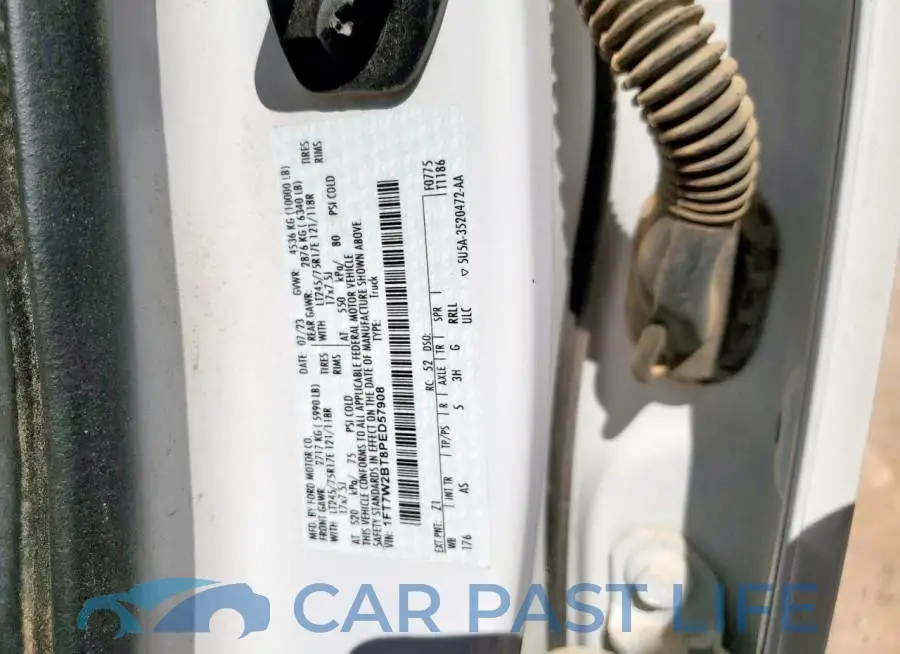 1FT7W2BT8PED57908# 13