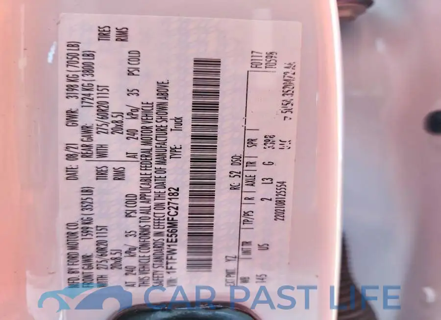 1FTFW1E56MFC27182# 12