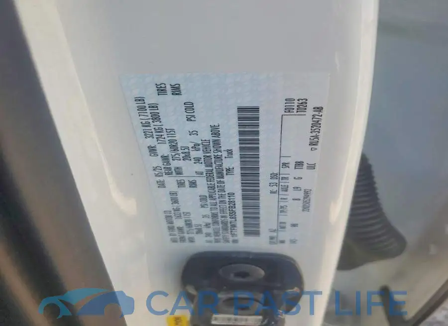 1FTFW7L85SFB28110# 12