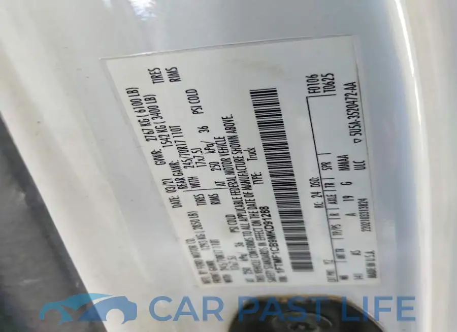 1FTMF1CB9MKD91288# 12