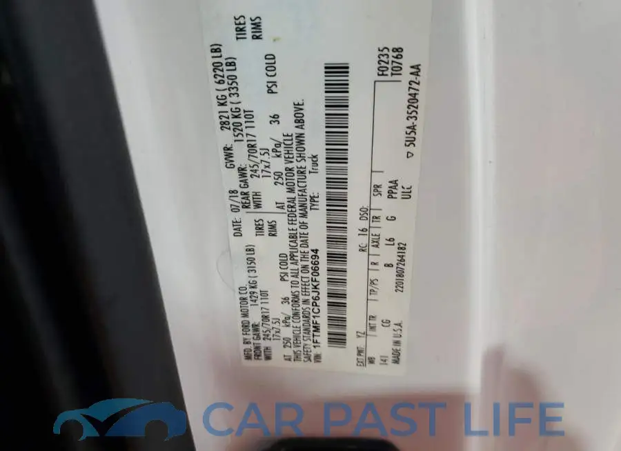 1FTMF1CP6JKF06694# 12