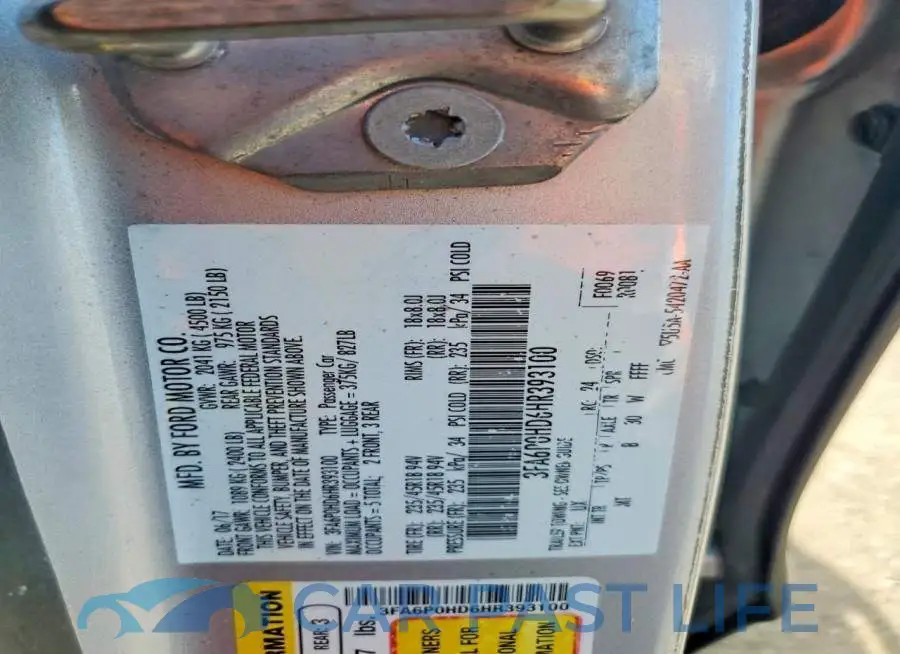 3FA6P0HD6HR393100# 12