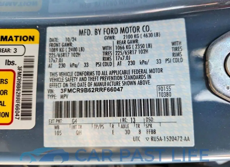 3FMCR9B62RRF66047# 13