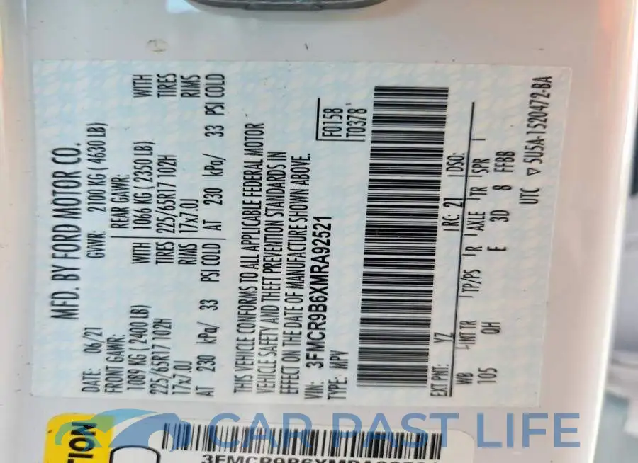 3FMCR9B6XMRA92521# 13