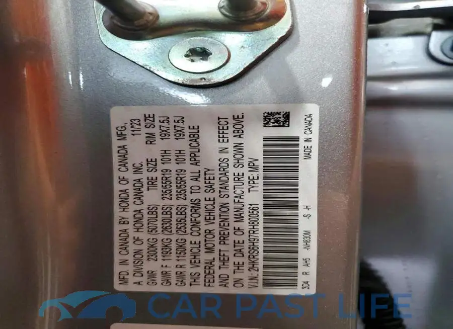 2HKRS6H97RH800561# 13