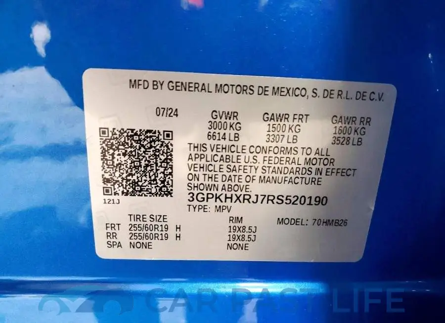 3GPKHXRJ7RS520190# 13