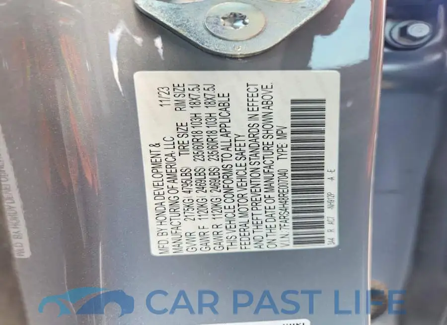 7FARS4H48RE007040# 13