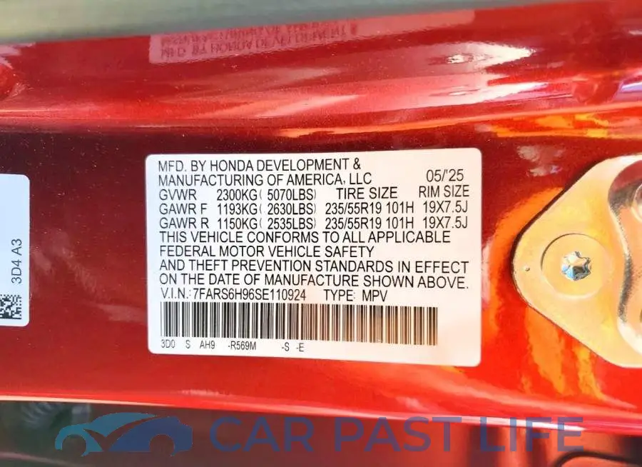 7FARS6H96SE110924# 13