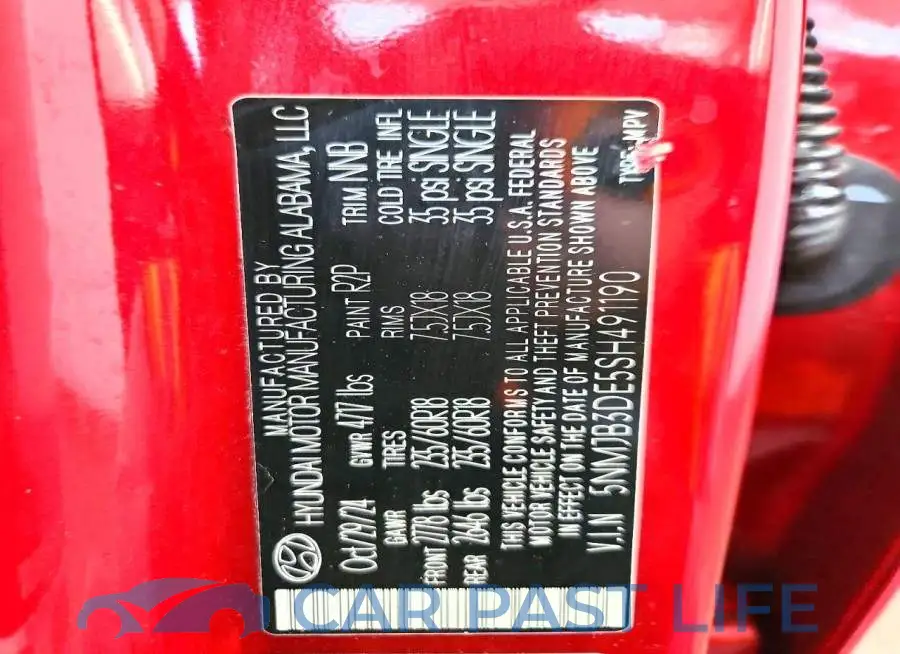 5NMJB3DE5SH491190# 13