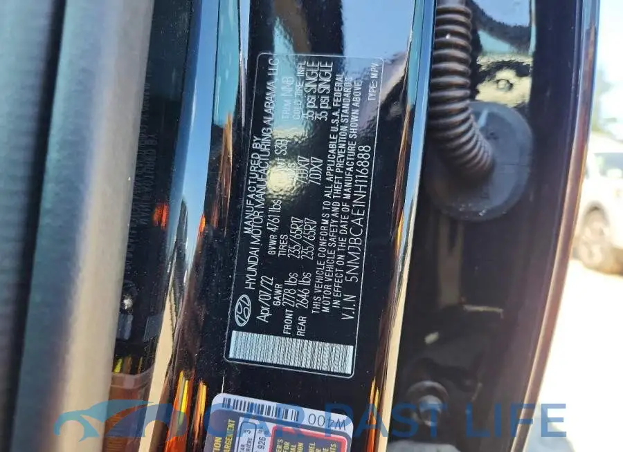 5NMJBCAE1NH116888# 13
