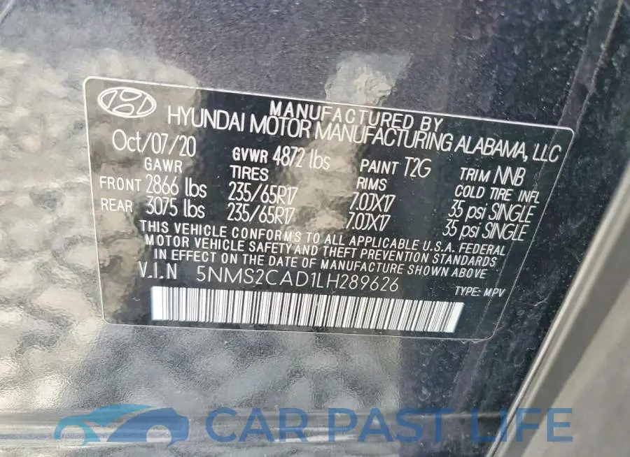5NMS2CAD1LH289626# 13