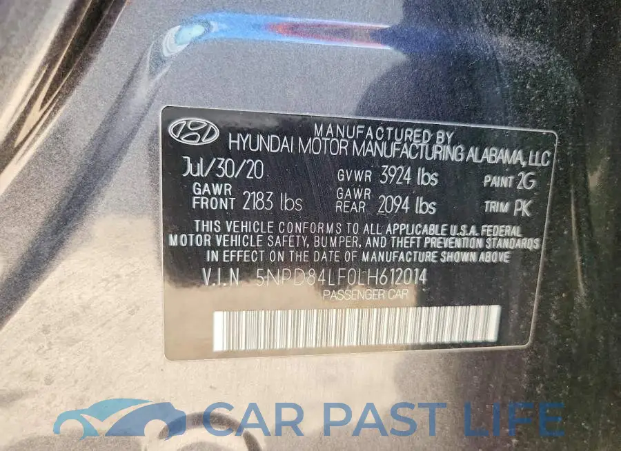 5NPD84LF0LH612014# 13