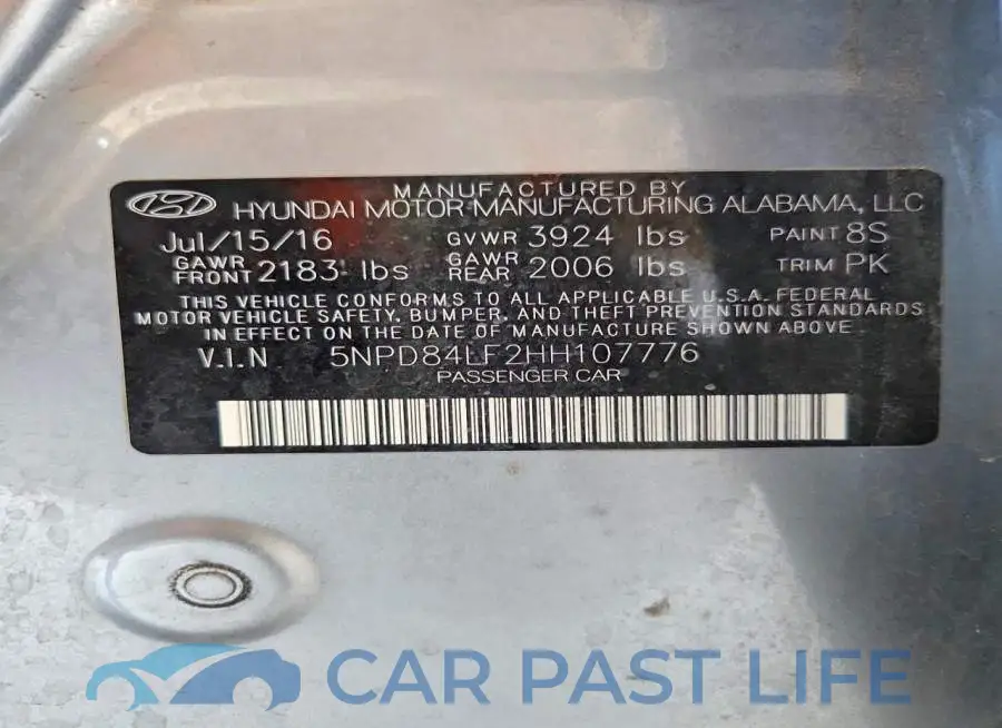 5NPD84LF2HH107776# 12