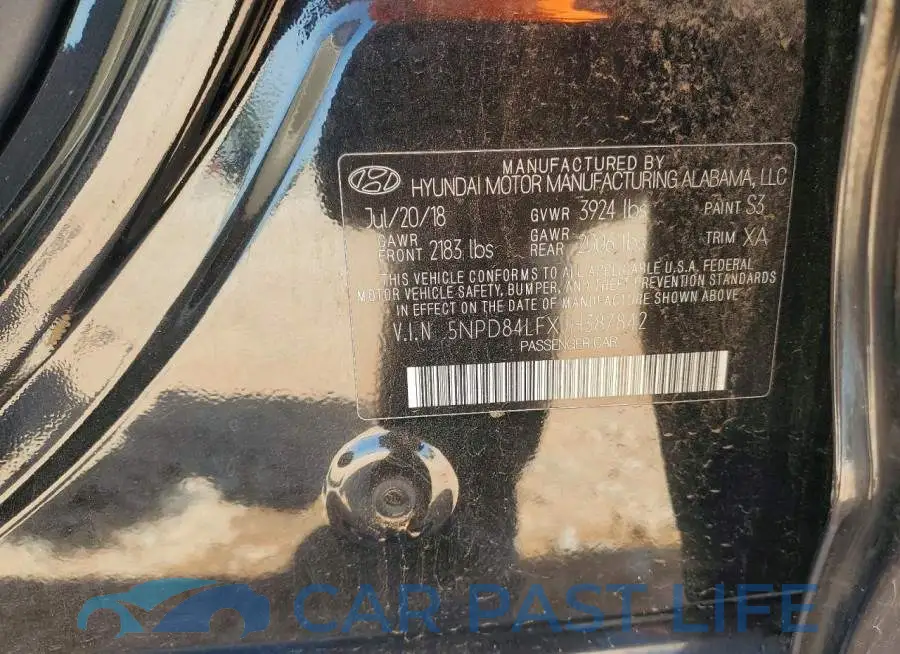 5NPD84LFXJH387842# 12