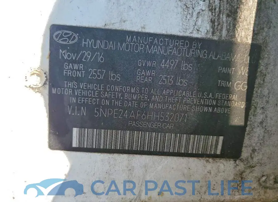 5NPE24AF6HH532071# 12