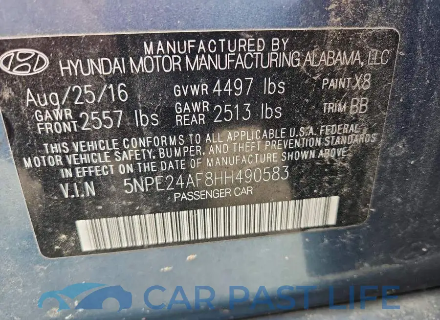 5NPE24AF8HH490583# 13