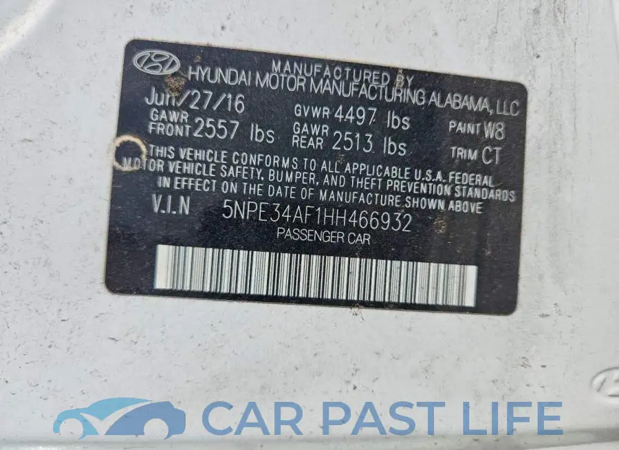 5NPE34AF1HH466932# 12