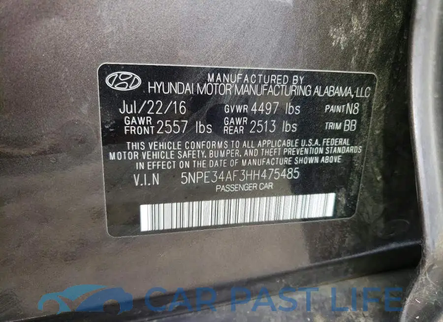 5NPE34AF3HH475485# 12