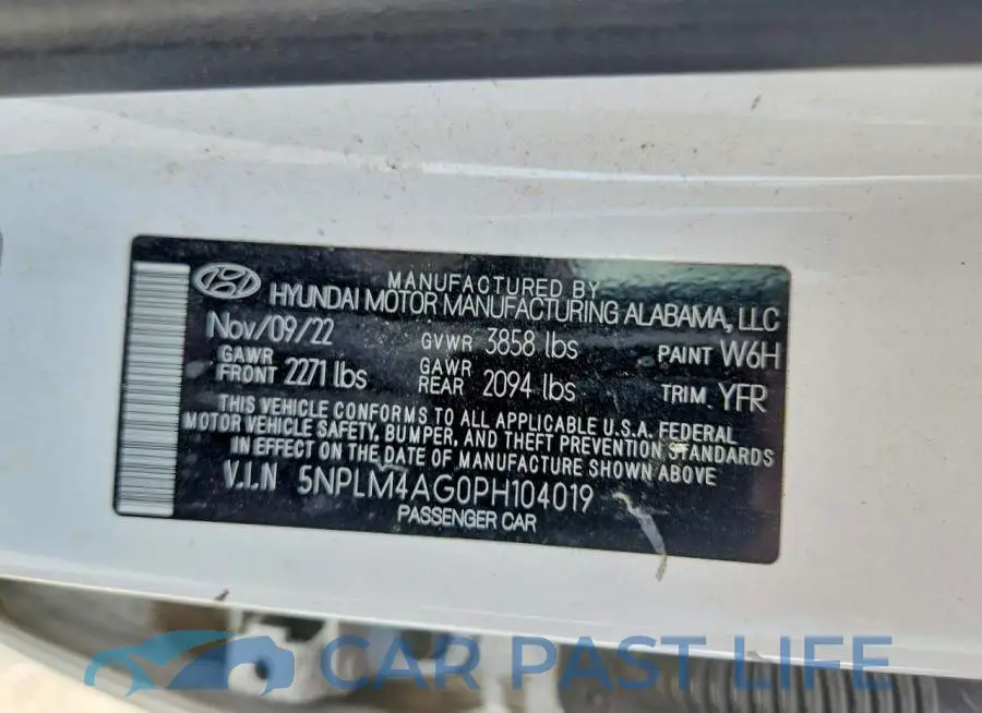 5NPLM4AG0PH104019# 12