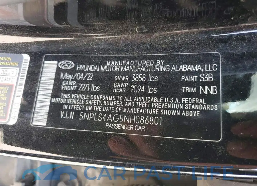 5NPLS4AG5NH086801# 12