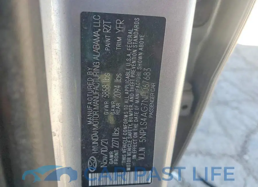 5NPLS4AG7NH067683# 12