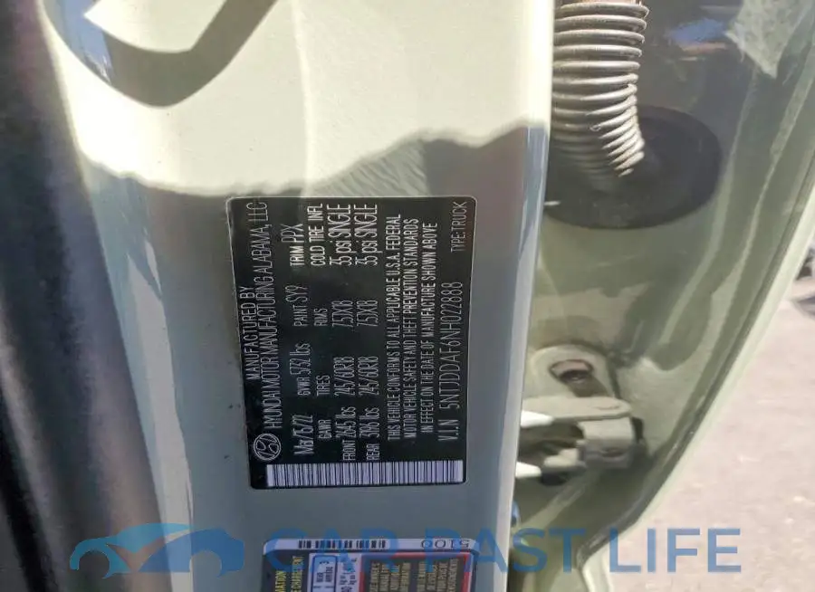 5NTJDDAF6NH022888# 12