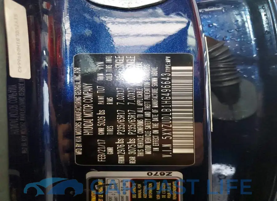 5XYZUDLB1HG496643# 13