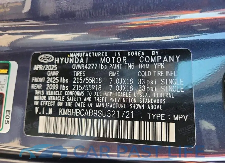 KM8HBCAB9SU321721# 13