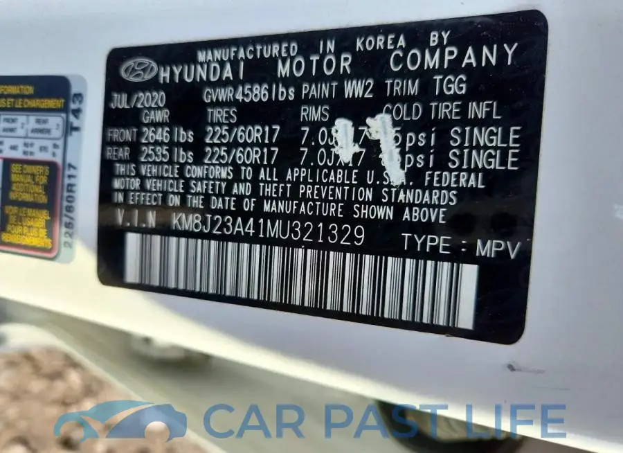 KM8J23A41MU321329# 13