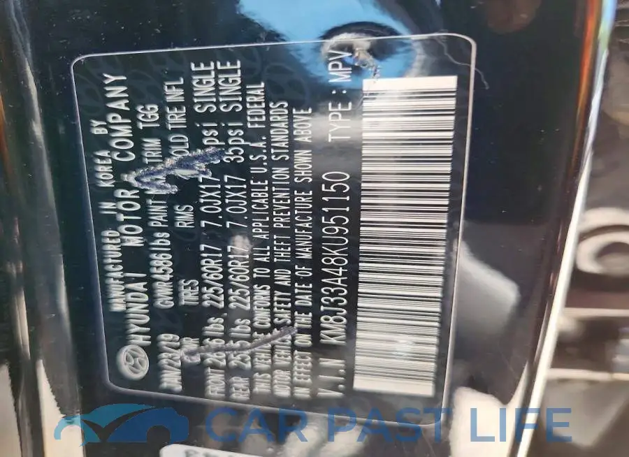 KM8J33A48KU951150# 13
