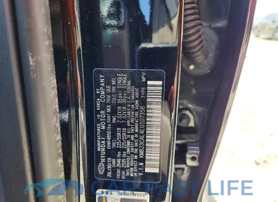 KM8J3CAL4LU107356# 13