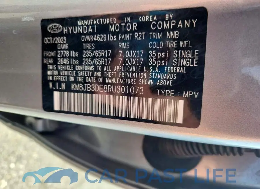 KM8JB3DE8RU301073# 13