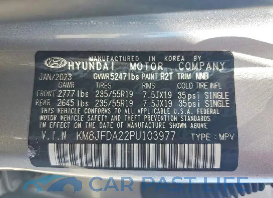 KM8JFDA22PU103977# 14