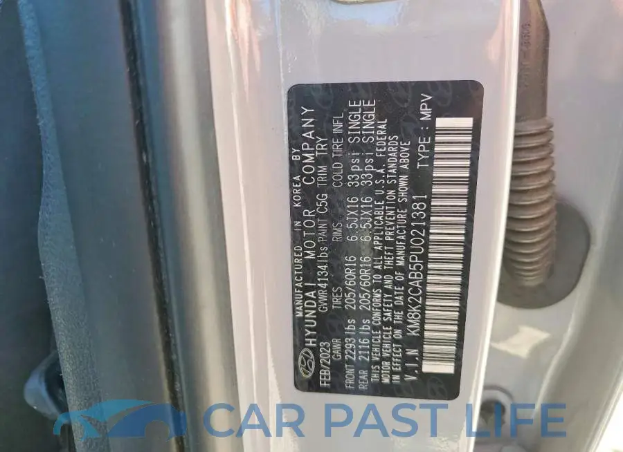 KM8K2CAB5PU021381# 13