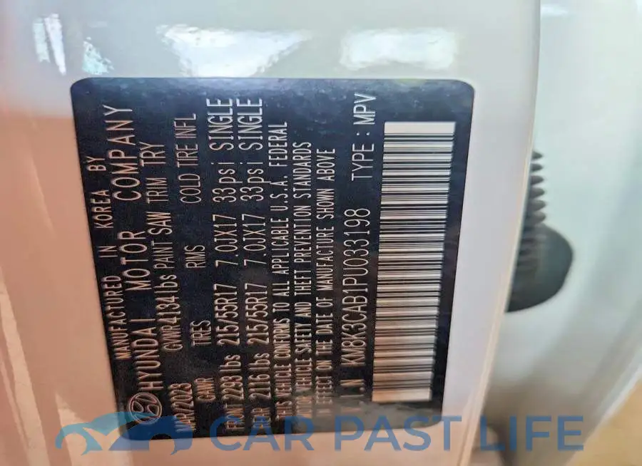 KM8K3CAB1PU033198# 13