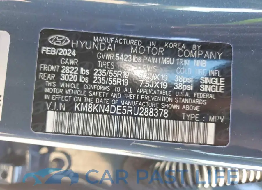 KM8KN4DE5RU288378# 13