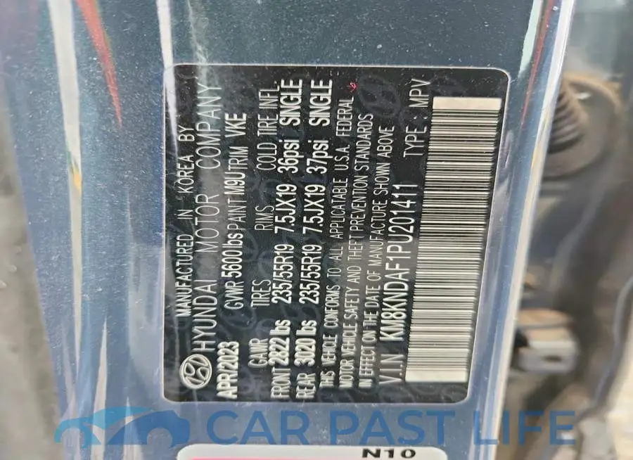 KM8KNDAF1PU201411# 12