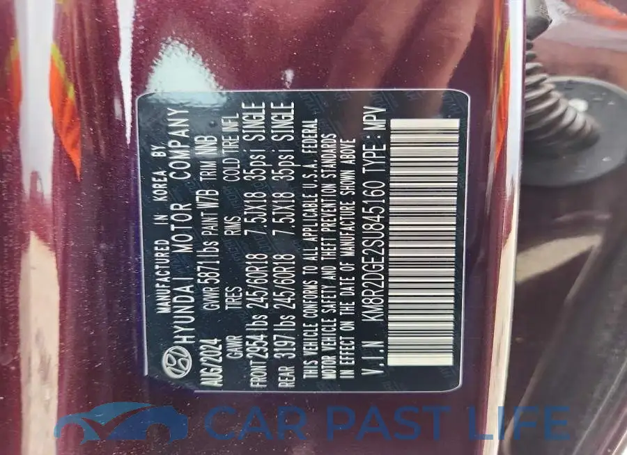 KM8R2DGE2SU845160# 14