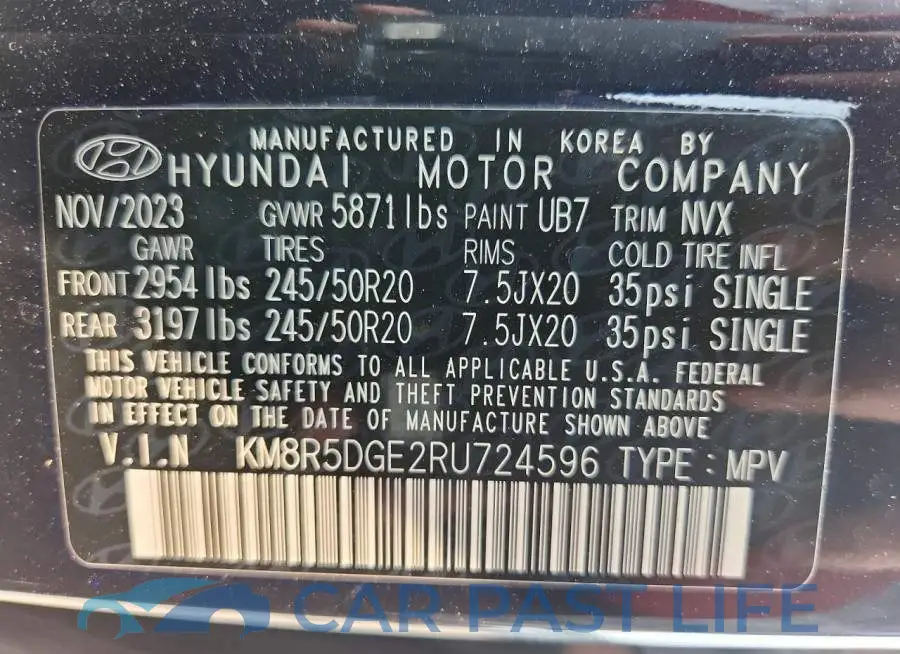 KM8R5DGE2RU724596# 13