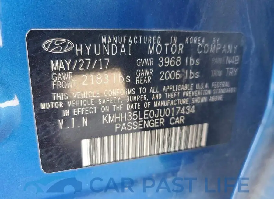 KMHH35LE0JU017434# 12
