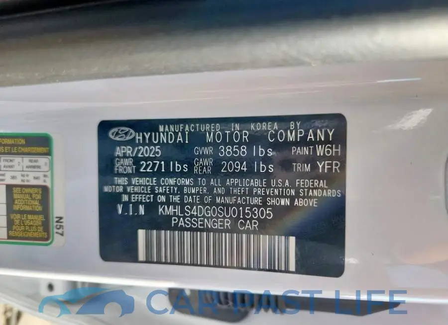 KMHLS4DG0SU015305# 13