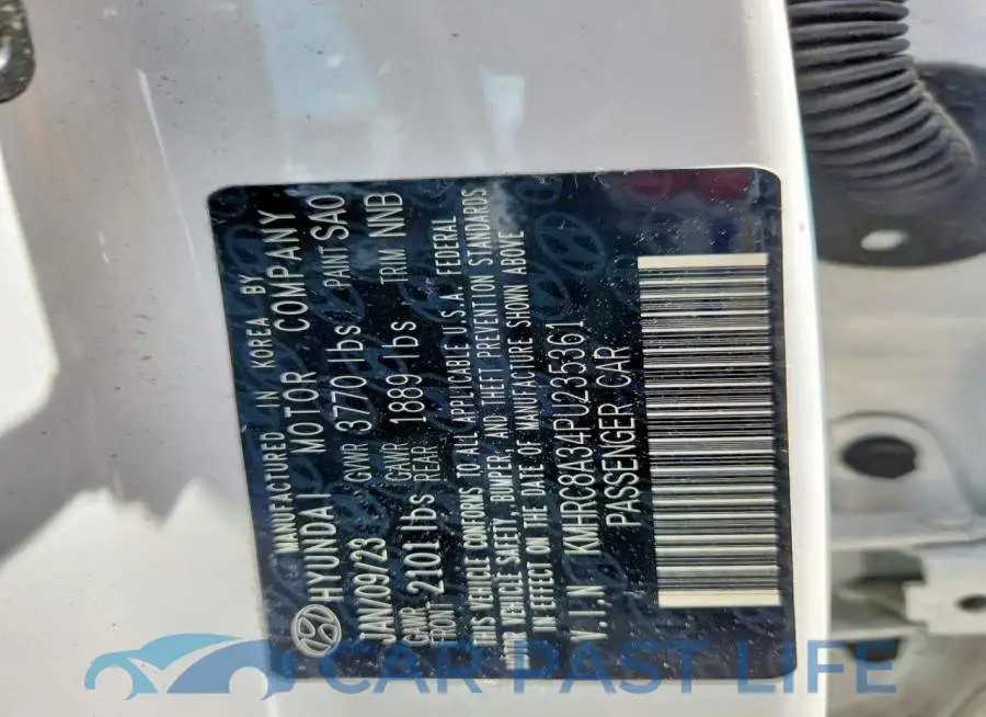 KMHRC8A34PU235361# 13