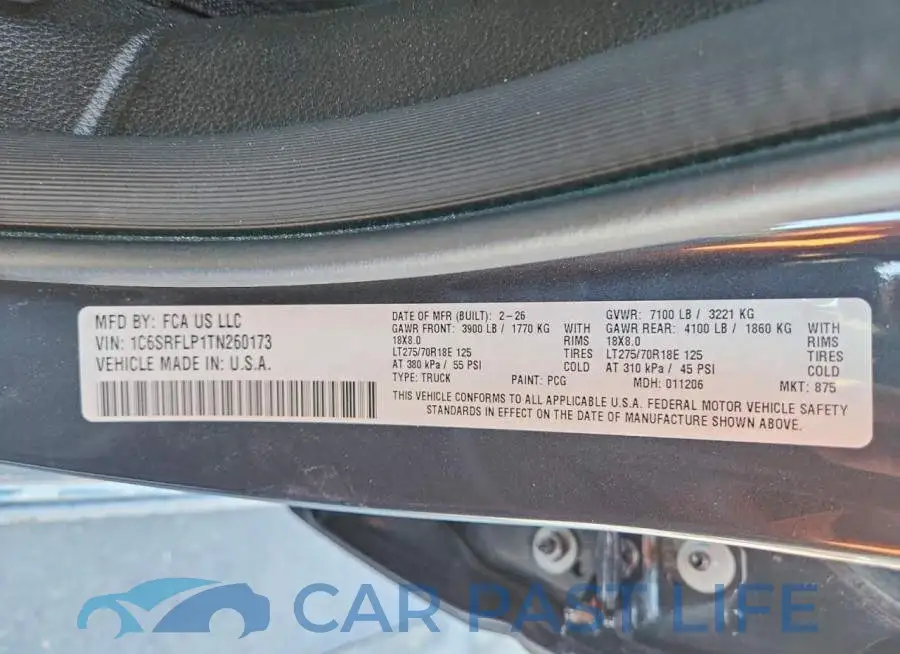 1C6SRFLP1TN260173# 12