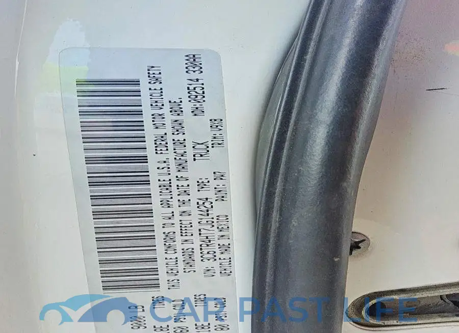 3C6TR4HT7JG144254# 12